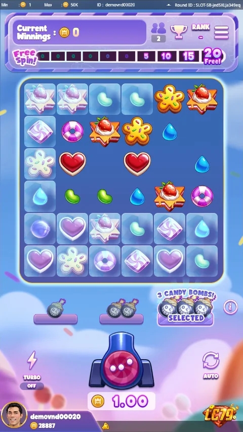 Trải nghiệm Sugar Blast LC79 — ảnh gameplay