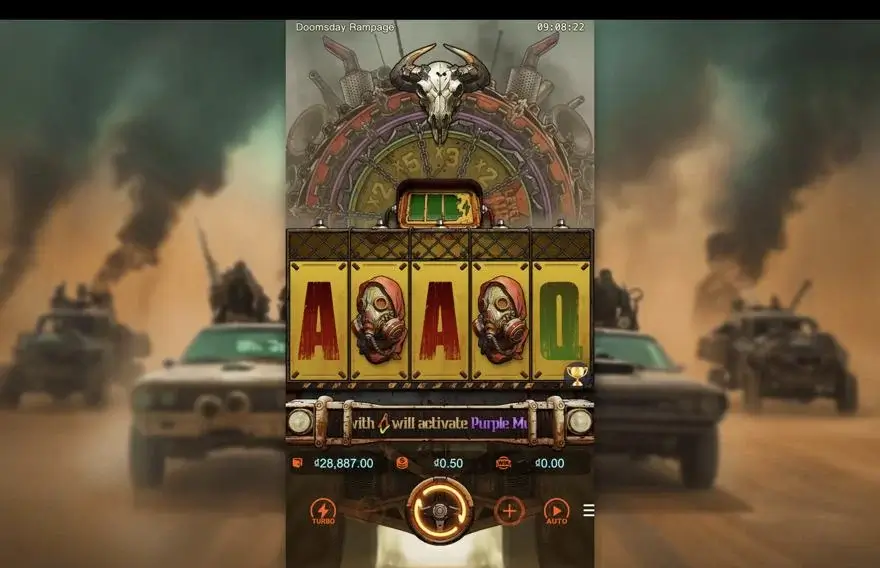 Ảnh màn hình gameplay game Doomsday Rampage (slot PG) chơi tại LC79