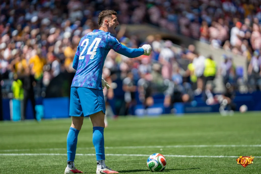 Matt Freese trong màu áo tuyển Mỹ trước trận USA vs Belgium