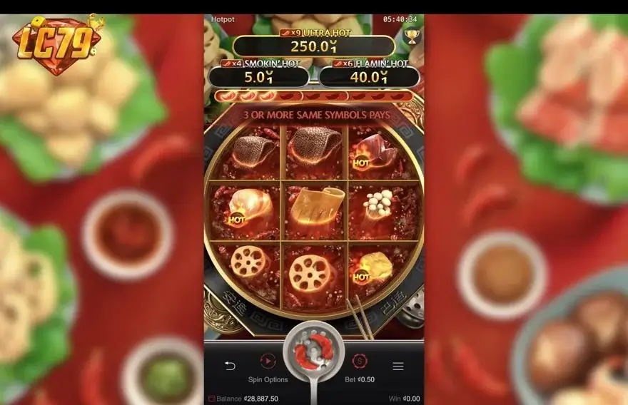 Ảnh màn hình gameplay game Hotpot (slot PG) chơi tại LC79
