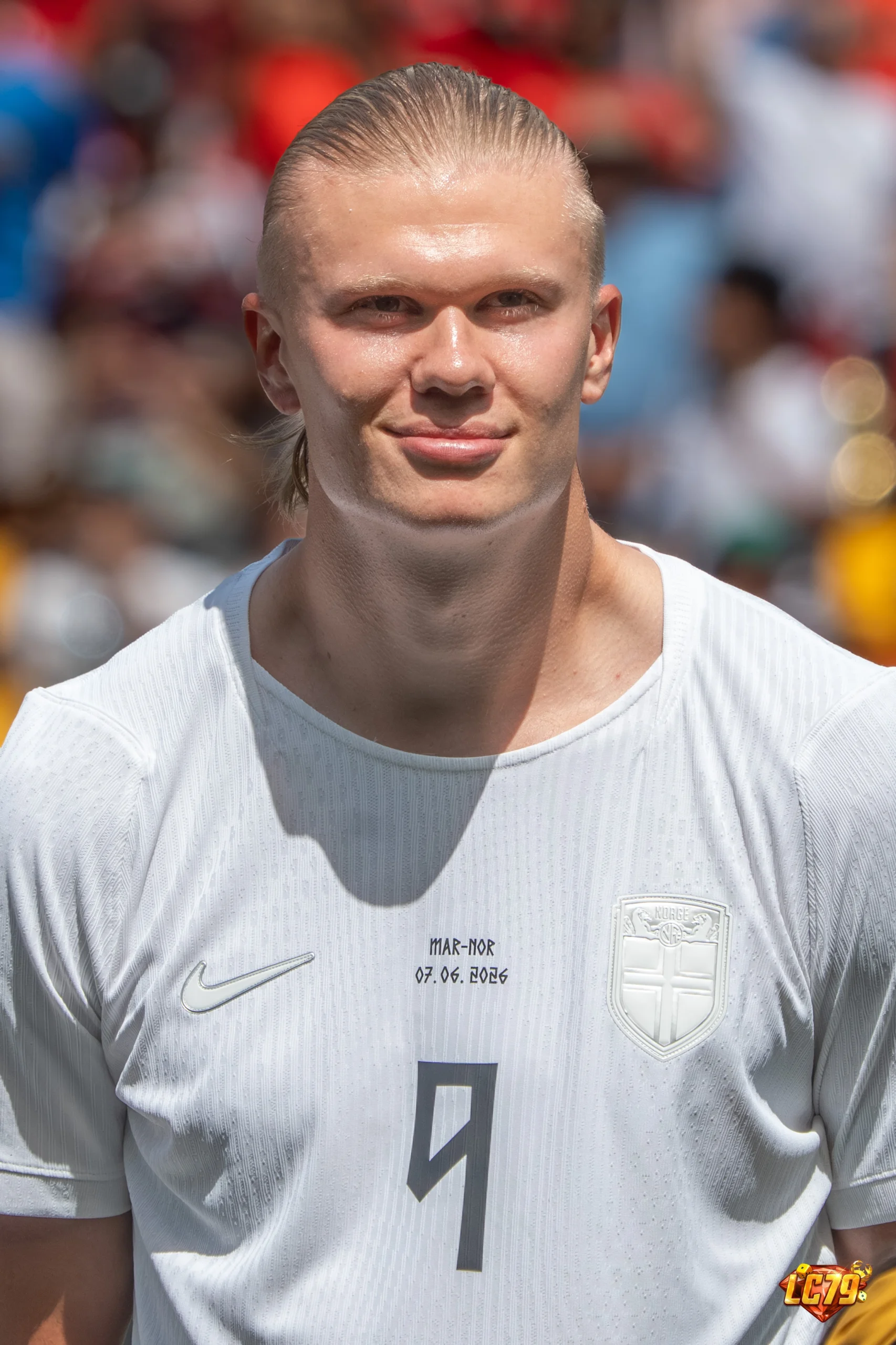 Erling Haaland trước cặp Brazil vs Norway, ảnh đã watermark LC79