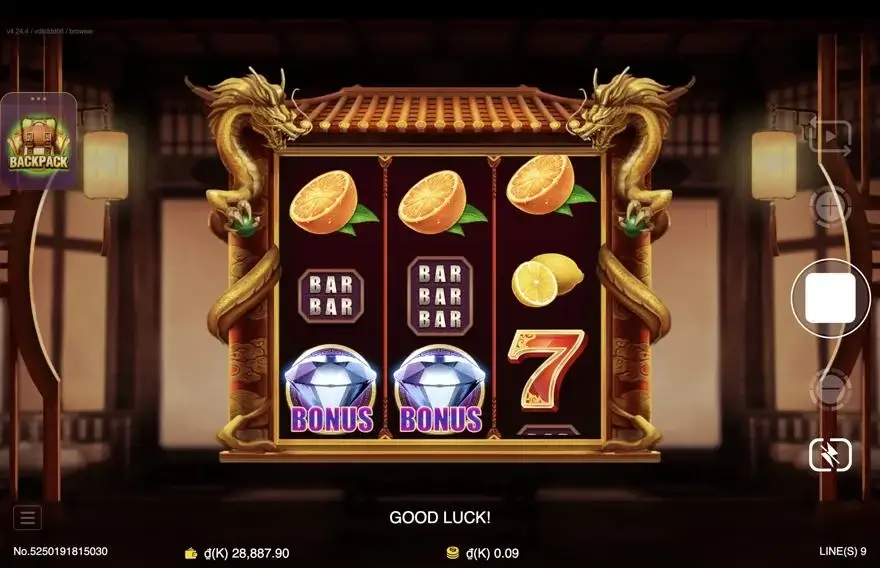Ảnh màn hình gameplay game Lucky Seven (slot JDB) chơi tại LC79