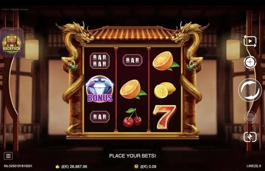 Ảnh bảng biểu tượng & tính năng game Lucky Seven (slot JDB) chơi tại LC79
