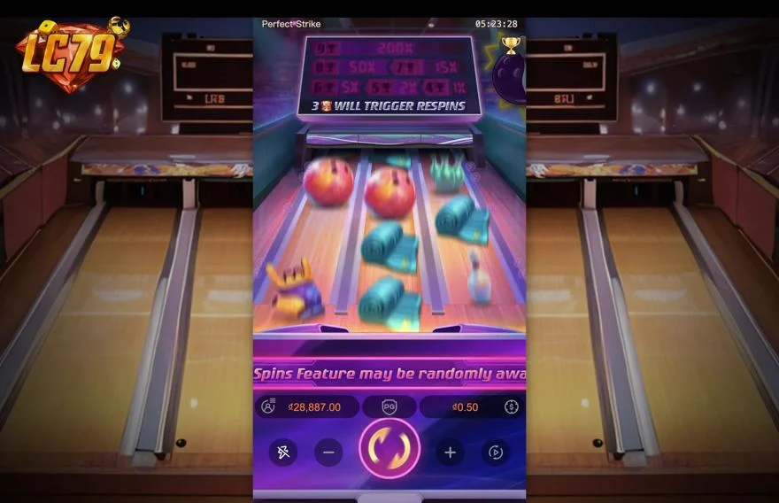 Ảnh màn hình gameplay game Perfect Strike (slot PG) chơi tại LC79
