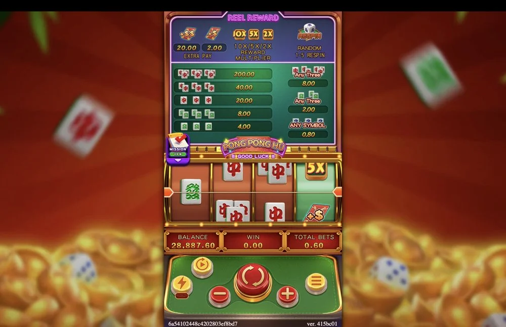 Ảnh màn hình gameplay game PONG PONG HU (slot FC) chơi tại LC79
