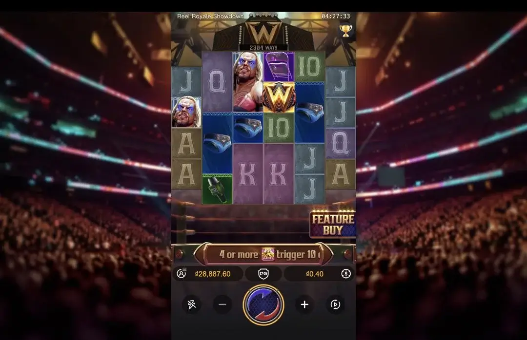 Ảnh giao diện chính game Reel Royale Showdown (slot PG) chơi tại LC79