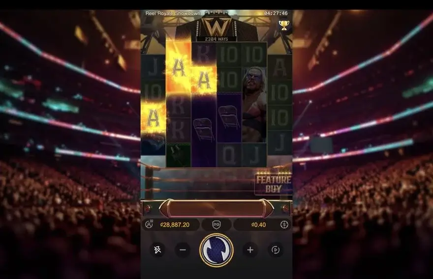 Ảnh màn hình gameplay game Reel Royale Showdown (slot PG) chơi tại LC79