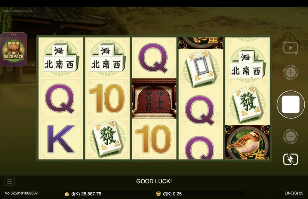 Ảnh giao diện chính game so sánh mahjong lc79 (slot) chơi tại LC79