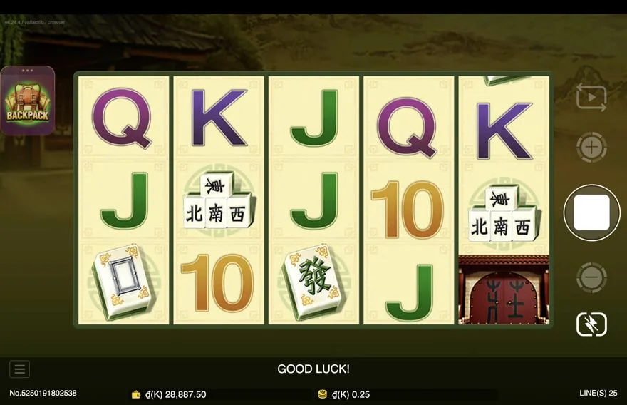 Ảnh màn hình gameplay game so sánh mahjong lc79 (slot) chơi tại LC79