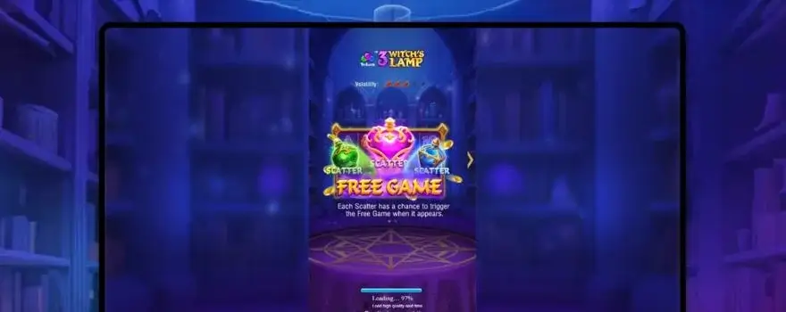 Ảnh bảng biểu tượng & tính năng game 3 Witch's Lamp (slot JILI) chơi tại LC79