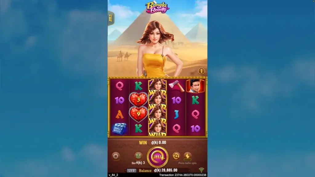 Ảnh giao diện chính game Bangla Beauty (slot JILI) chơi tại LC79