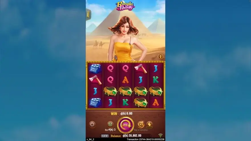 Ảnh màn hình gameplay game Bangla Beauty (slot JILI) chơi tại LC79