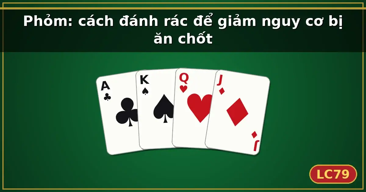 Phỏm: cách đánh rác để giảm nguy cơ bị ăn chốt — LC79