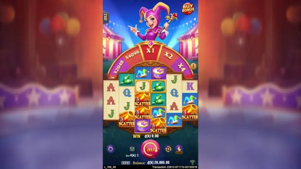 Ảnh giao diện chính game Circus Joker 4096 (slot JILI) chơi tại LC79