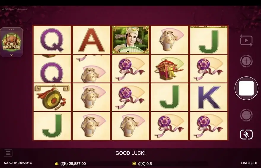 Ảnh màn hình gameplay game Flirting Scholar Tang (slot JDB) chơi tại LC79
