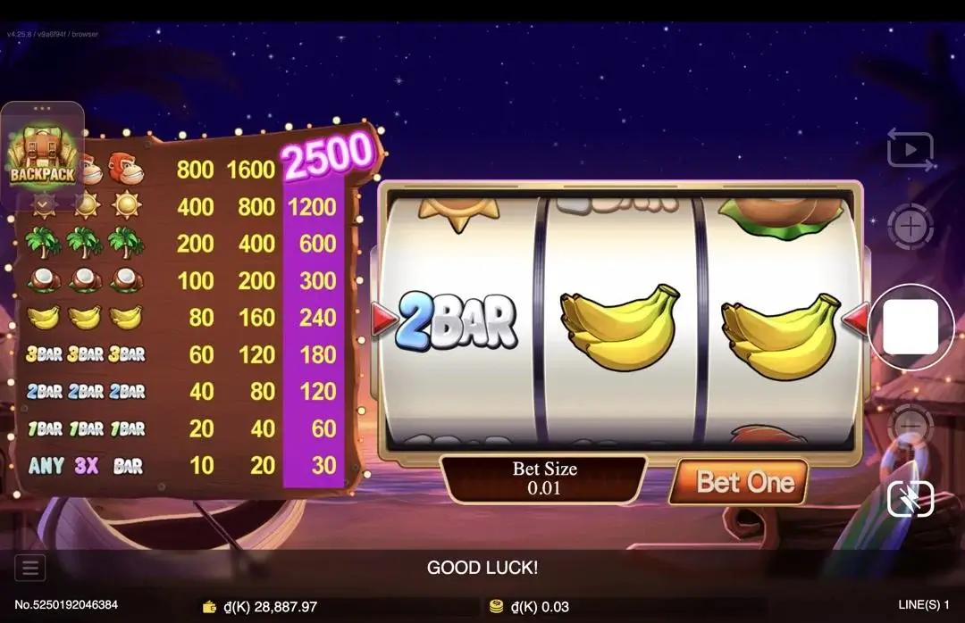 Ảnh giao diện chính game Funky King Kong (slot JDB) chơi tại LC79