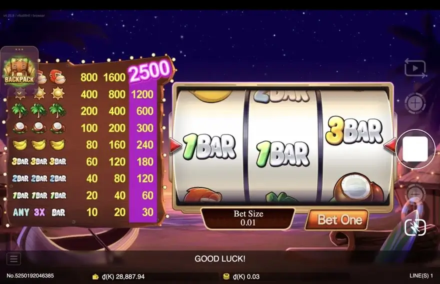 Ảnh màn hình gameplay game Funky King Kong (slot JDB) chơi tại LC79