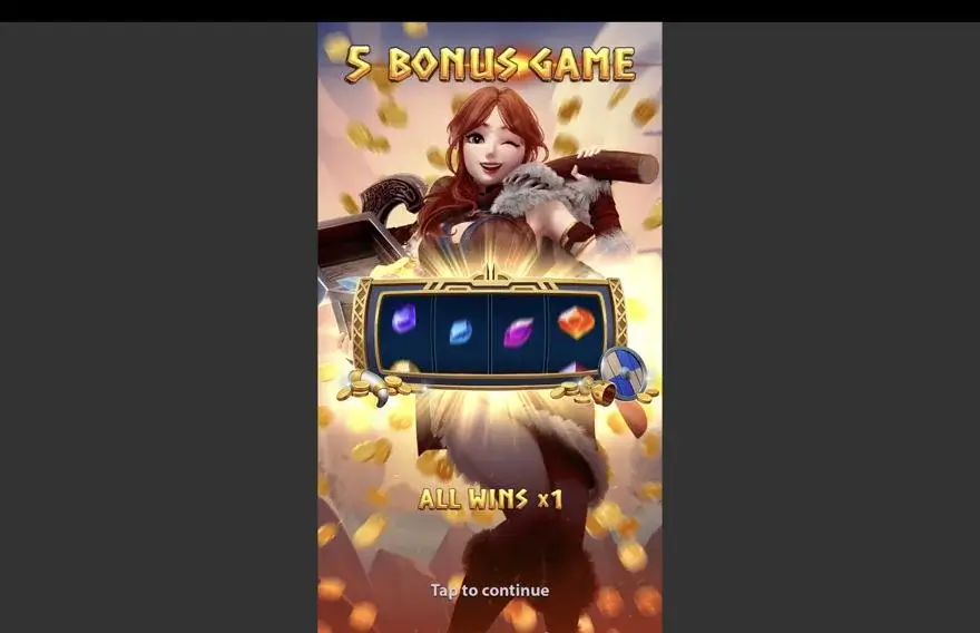 Ảnh bảng biểu tượng & tính năng game Gems of Valhalla (Kingmidas #) (slot) chơi tại LC79