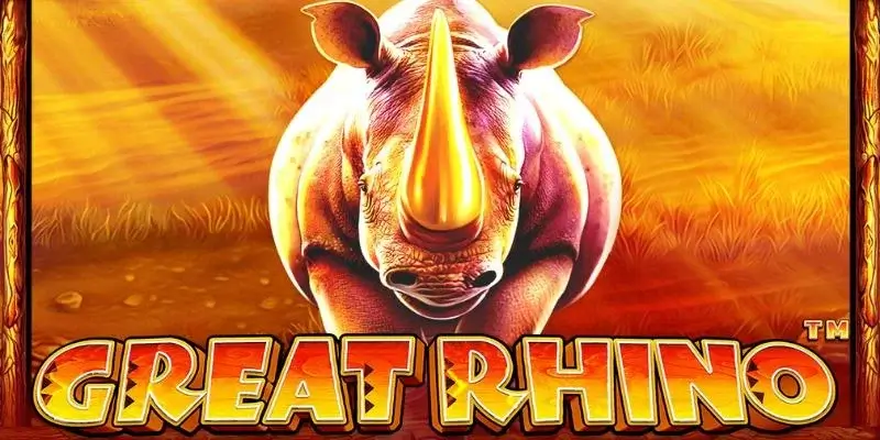 Ảnh giao diện chính game Great Rhino (slot PP) chơi tại LC79