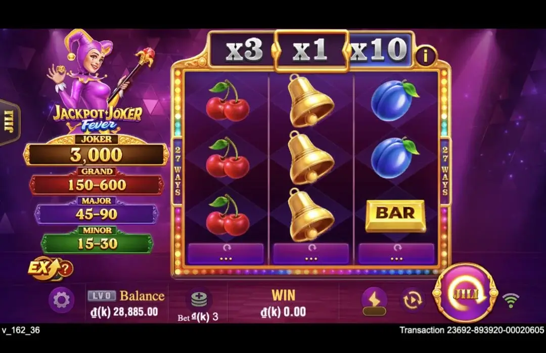 Ảnh giao diện chính game Jackpot Joker (slot JILI) chơi tại LC79