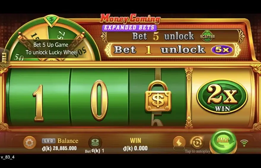 Ảnh bảng biểu tượng & tính năng game Money Coming Expand Bets (slot JILI) chơi tại LC79