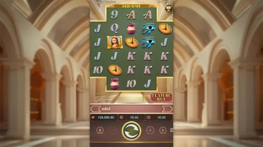 Ảnh bảng biểu tượng & tính năng game Museum Wonders (slot PG) chơi tại LC79
