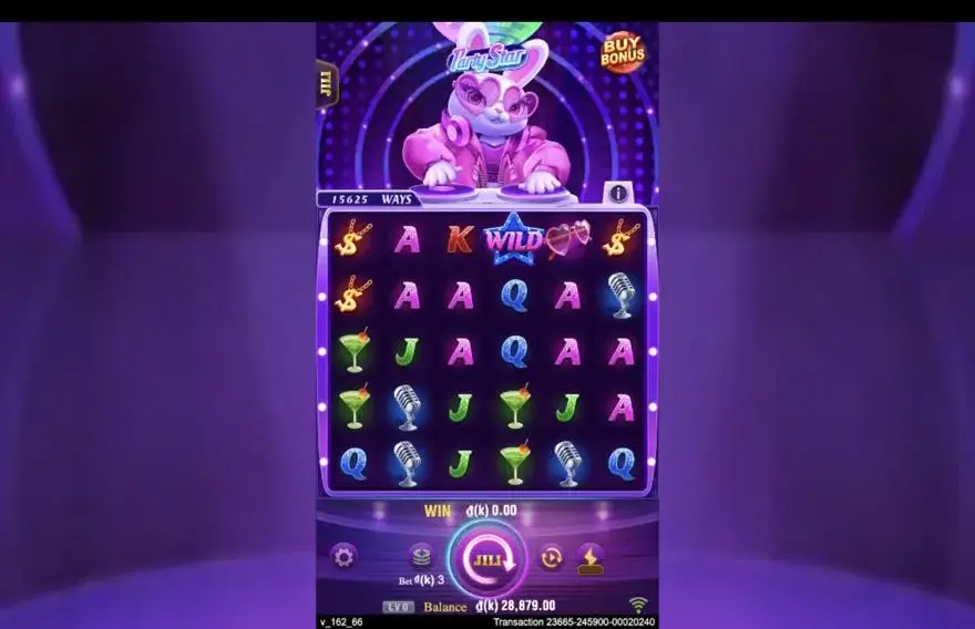 Ảnh bảng biểu tượng & tính năng game Party Star (slot JILI) chơi tại LC79
