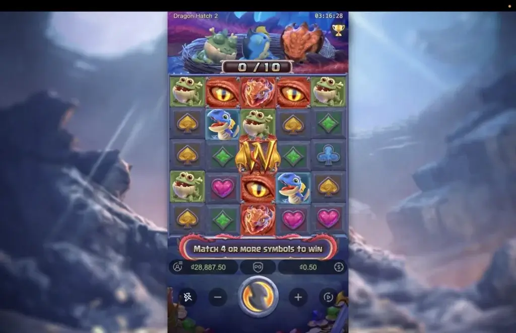 Ảnh giao diện chính game so sánh dragon hatch 2 lc79 (slot) chơi tại LC79