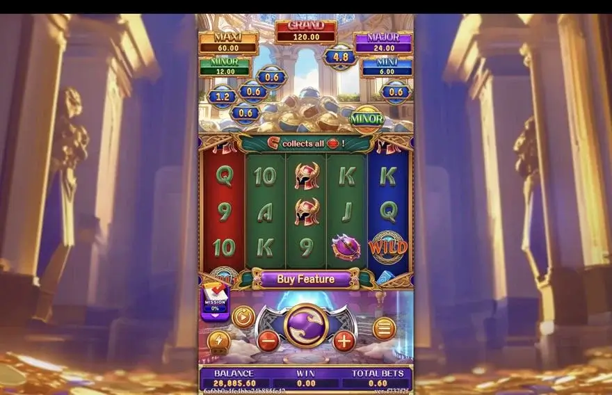 Ảnh bảng biểu tượng & tính năng game so sánh treasures of odin lc79 (slot) chơi tại LC79