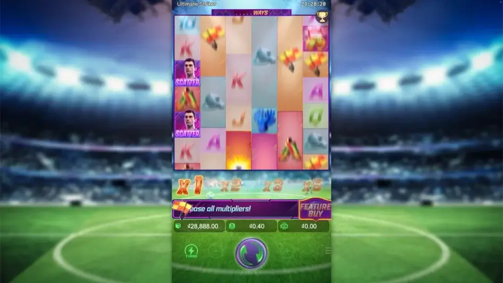 Ảnh giao diện chính game Ultimate Striker (slot PG) chơi tại LC79