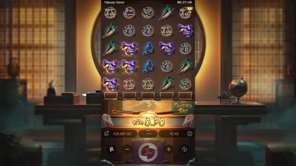 Ảnh giao diện chính game Yakuza Honor (slot PG) chơi tại LC79