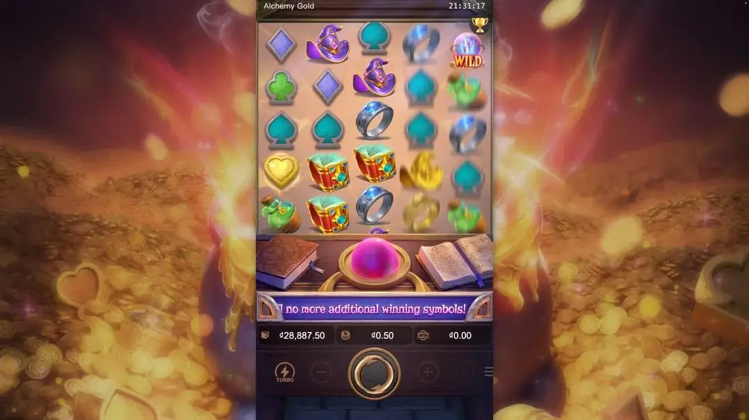 Ảnh giao diện chính game Alchemy Gold (slot PG) chơi tại LC79