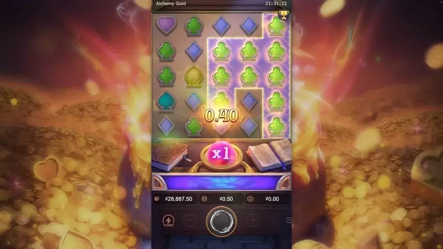 Ảnh màn hình gameplay game Alchemy Gold (slot PG) chơi tại LC79