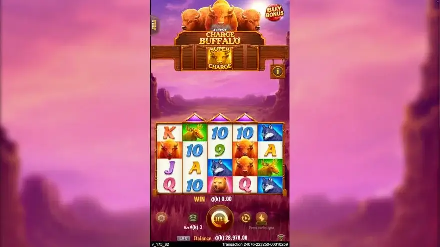 Ảnh bảng biểu tượng & tính năng game Charge Buffalo Ascent (slot JILI) chơi tại LC79