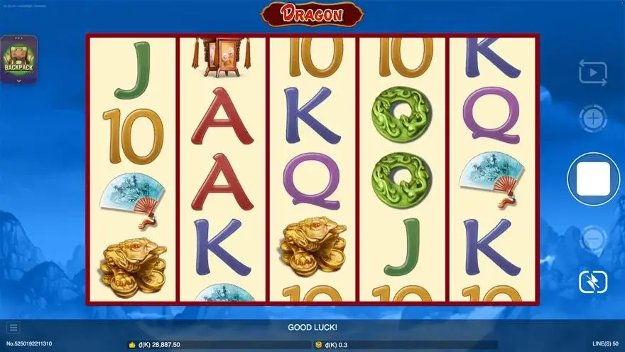 Ảnh bảng biểu tượng & tính năng game Dragon (slot JDB) chơi tại LC79