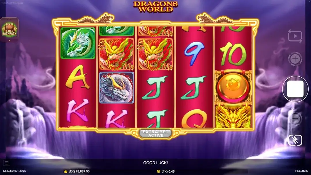 Ảnh giao diện chính game Dragons World (slot JDB) chơi tại LC79