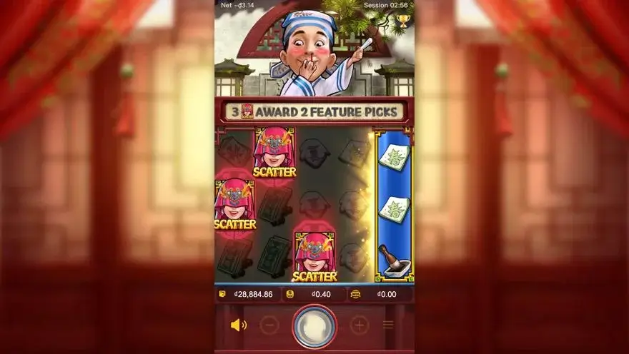 Ảnh màn hình gameplay game Flirting Scholar (slot PG) chơi tại LC79
