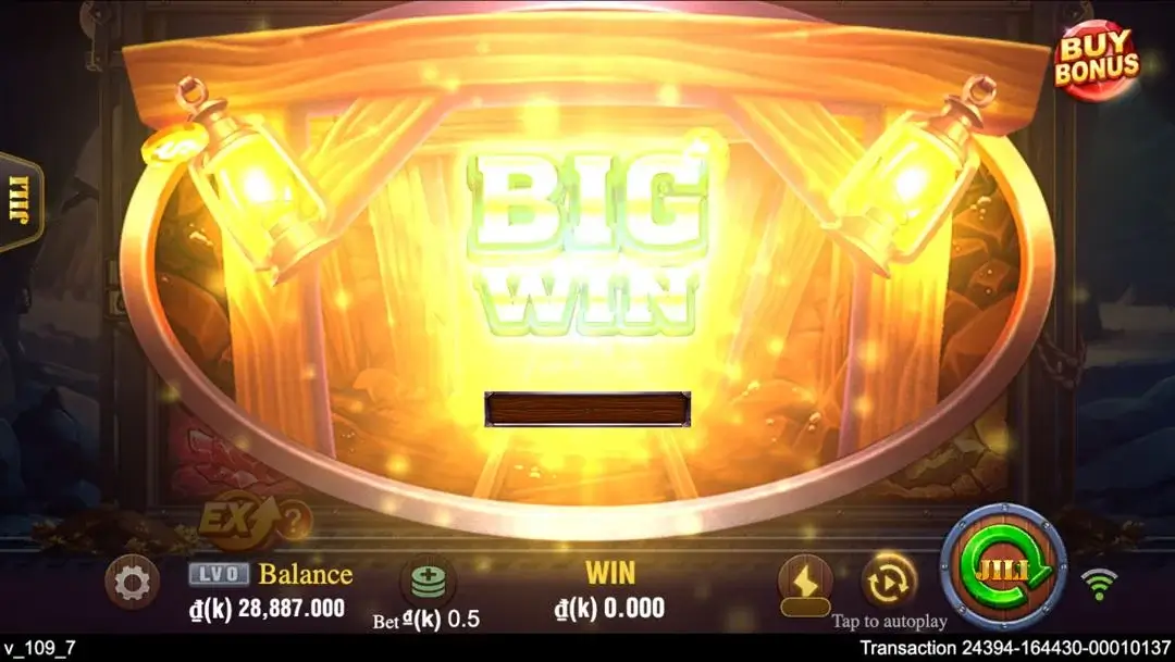 Ảnh giao diện chính game Gold Rush (slot FC) chơi tại LC79