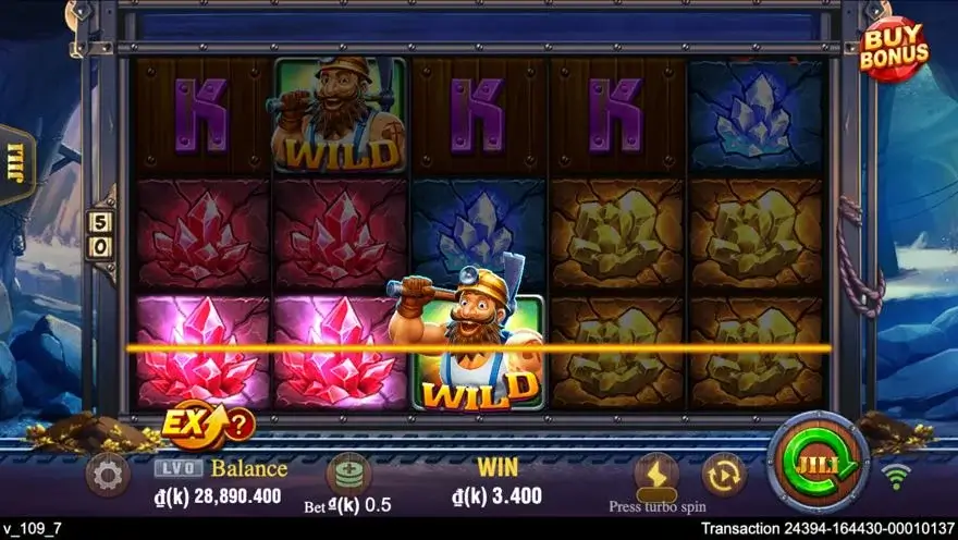 Ảnh màn hình gameplay game Gold Rush (slot FC) chơi tại LC79