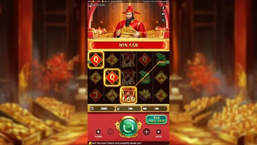 Ảnh giao diện chính game Hunk Cai Shen (Kingmidas #) (slot) chơi tại LC79