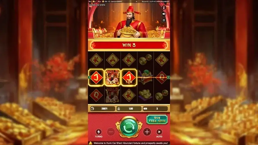 Ảnh màn hình gameplay game Hunk Cai Shen (Kingmidas #) (slot) chơi tại LC79