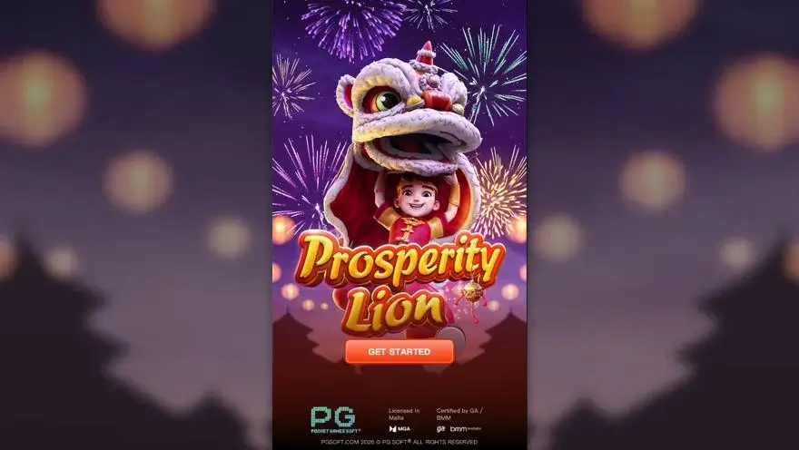 Ảnh màn hình gameplay game Prosperity Lion (slot PG) chơi tại LC79