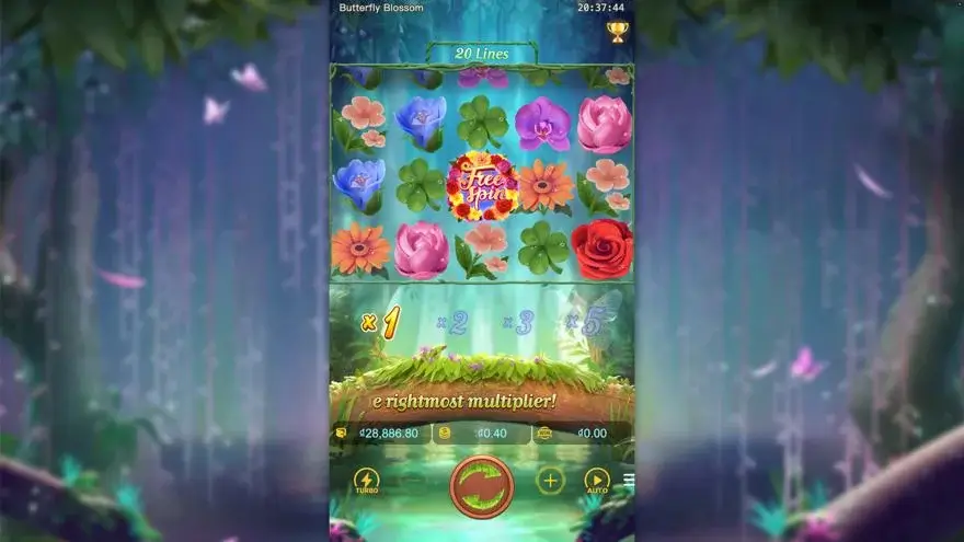 Ảnh bảng biểu tượng & tính năng game so sánh butterfly blossom lc79 (slot) chơi tại LC79