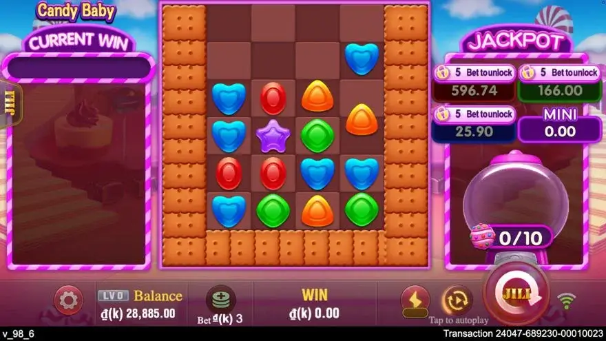Ảnh màn hình gameplay game so sánh candy baby lc79 (slot) chơi tại LC79