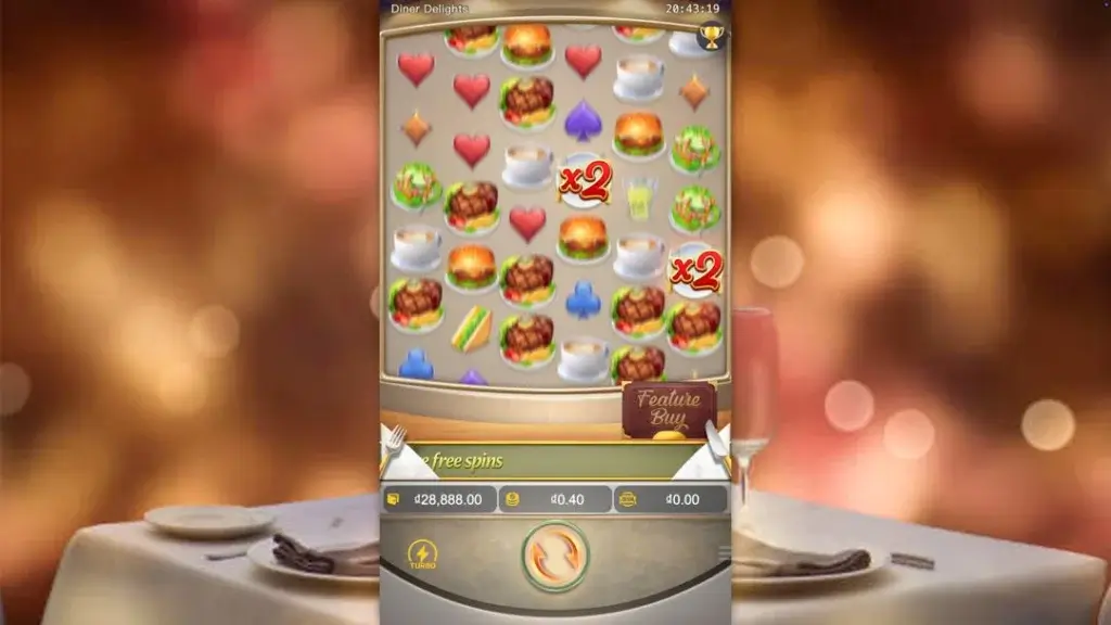 Ảnh giao diện chính game so sánh diner delights lc79 (slot) chơi tại LC79