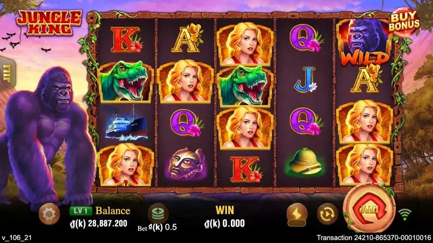 Ảnh màn hình gameplay game so sánh jungle king lc79 (slot) chơi tại LC79