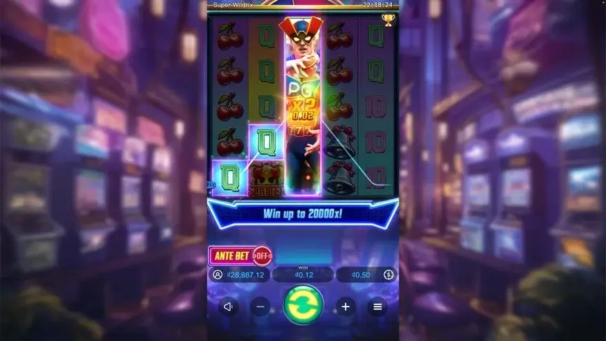 Ảnh bảng biểu tượng & tính năng game Super Wildrix (slot PG) chơi tại LC79