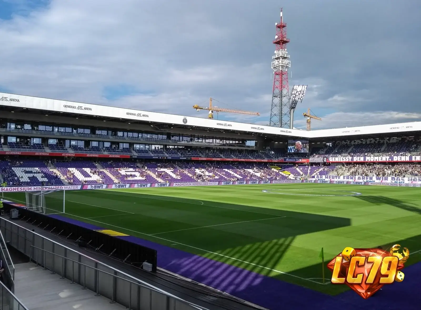 Generali Arena trước chủ đề Austria Wien 1-1 Inter tại UWCL