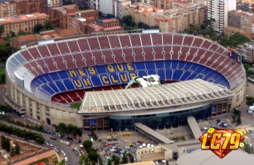 Camp Nou trước trận Barcelona vs Aston Villa ngày 03/11, ảnh đã đóng watermark LC79