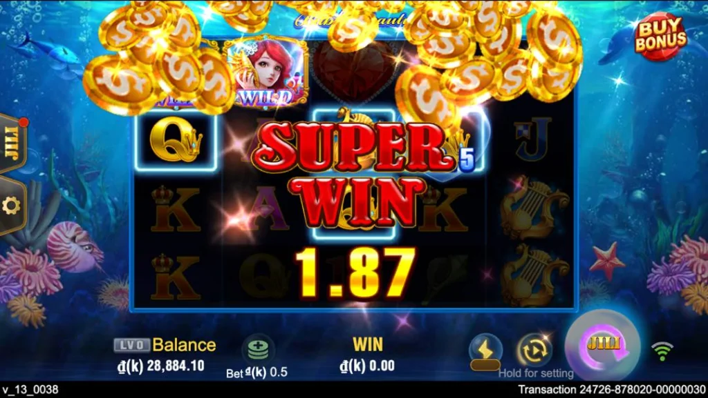 Ảnh giao diện chính game Bubble Beauty (slot JILI) chơi tại LC79